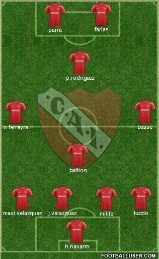 Independiente Formation 2012