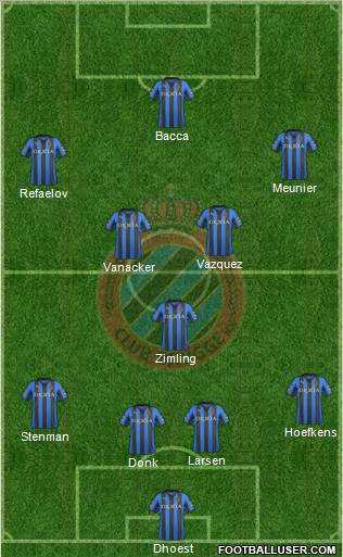 Club Brugge KV Formation 2012