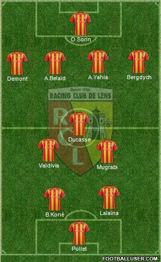 Racing Club de Lens Formation 2012