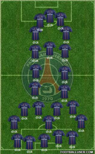 Paris Saint-Germain Formation 2012