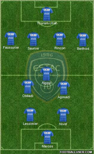 Esperance Sportive Troyes Aube Champagne Formation 2012