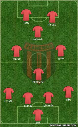 Flamengo EC de Arcoverde Formation 2012
