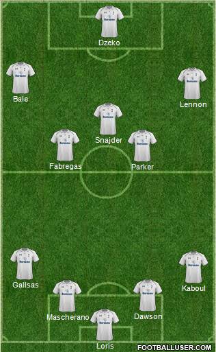 Tottenham Hotspur Formation 2012