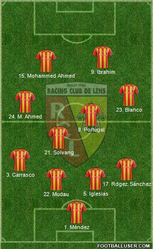Racing Club de Lens Formation 2012