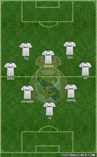 Real Madrid C.F. Formation 2012