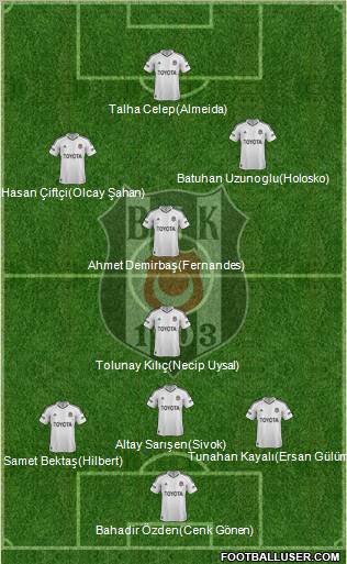 Besiktas JK Formation 2012