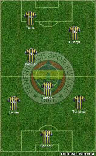 Fenerbahçe SK Formation 2012