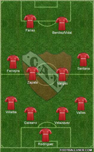 Independiente Formation 2012