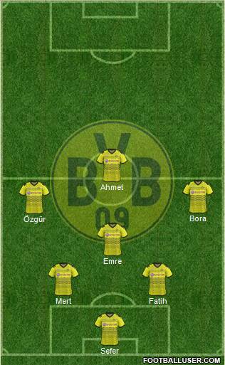 Borussia Dortmund Formation 2012