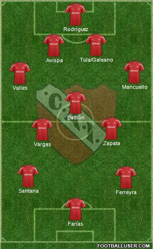 Independiente Formation 2012