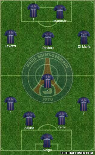 Paris Saint-Germain Formation 2012