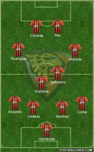 Club Jaguares de Chiapas Formation 2012