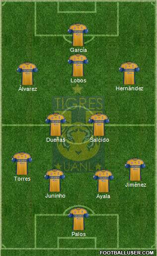 Club Universitario de Nuevo León Formation 2012