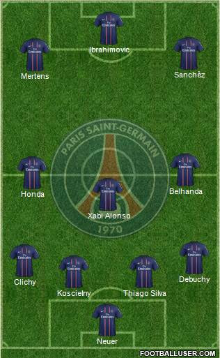 Paris Saint-Germain Formation 2012