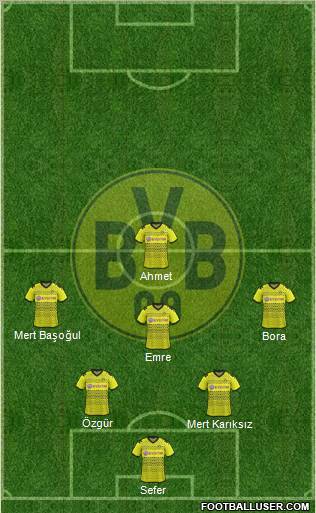 Borussia Dortmund Formation 2012