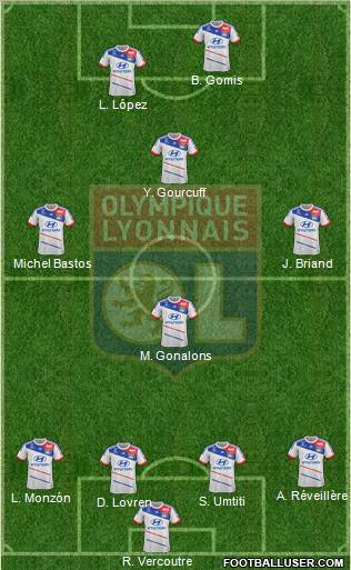 Olympique Lyonnais Formation 2012