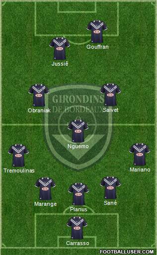 FC Girondins de Bordeaux Formation 2012