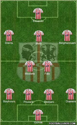 Athletic Club Ajaccien Football Formation 2012