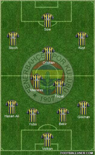 Fenerbahçe SK Formation 2012