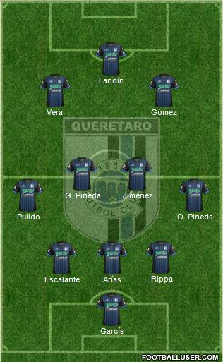 Club de Fútbol Gallos Blancos Formation 2012