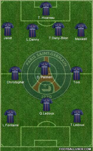 Paris Saint-Germain Formation 2012