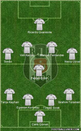 Besiktas JK Formation 2012