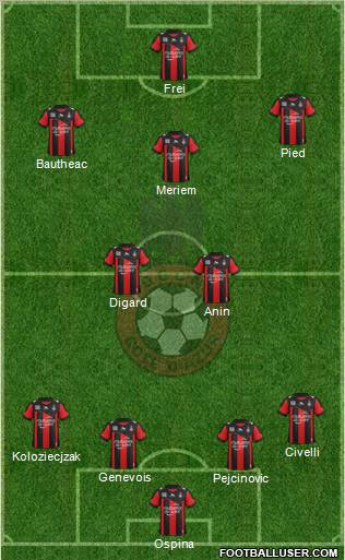 OGC Nice Côte d'Azur Formation 2012