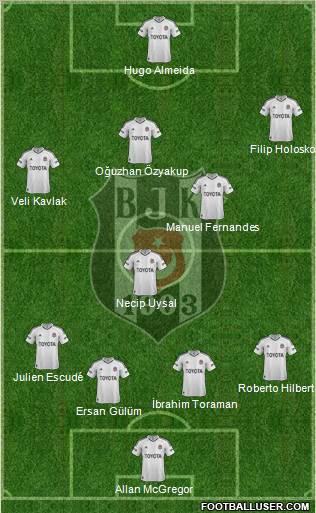 Besiktas JK Formation 2012