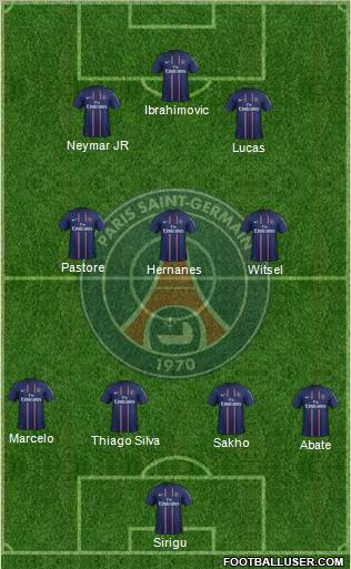 Paris Saint-Germain Formation 2012