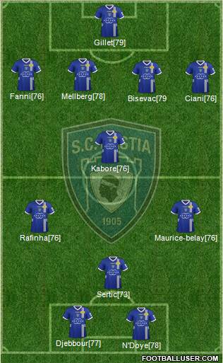 Sporting Club Bastia Formation 2012