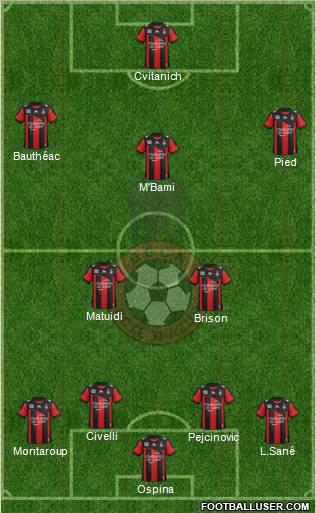 OGC Nice Côte d'Azur Formation 2012