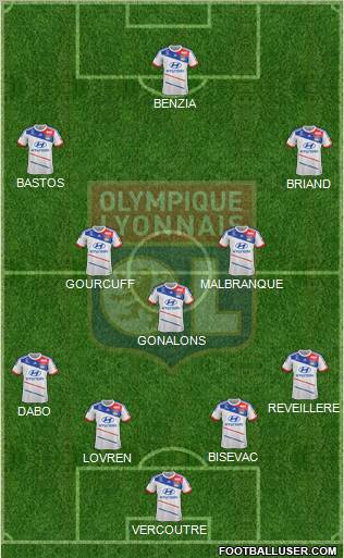 Olympique Lyonnais Formation 2012