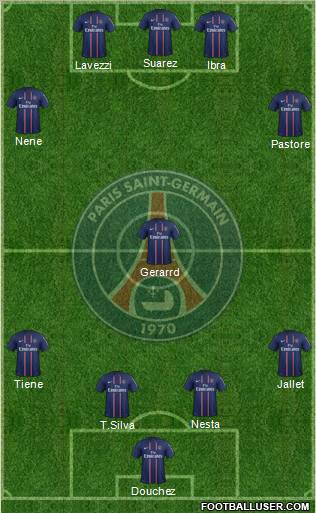 Paris Saint-Germain Formation 2012