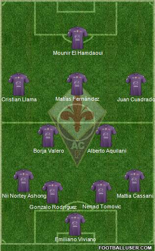 Fiorentina Formation 2012