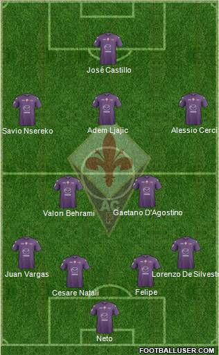 Fiorentina Formation 2012