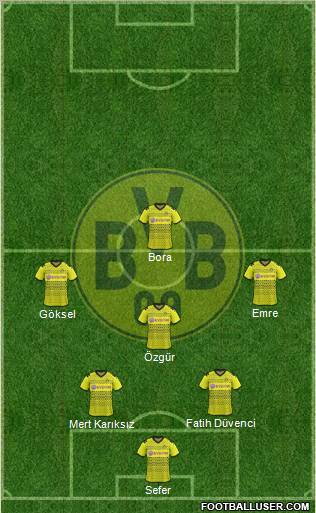 Borussia Dortmund Formation 2012
