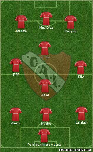 Independiente Formation 2012