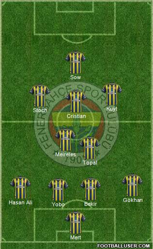 Fenerbahçe SK Formation 2012