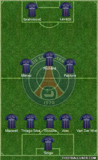 Paris Saint-Germain Formation 2012