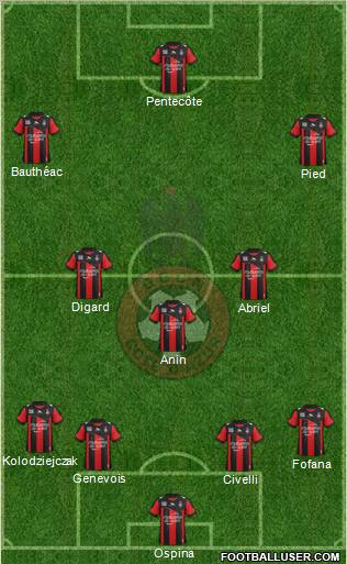 OGC Nice Côte d'Azur Formation 2012