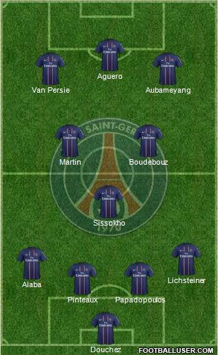 Paris Saint-Germain Formation 2012