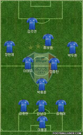 Suwon Samsung Blue Wings Formation 2012
