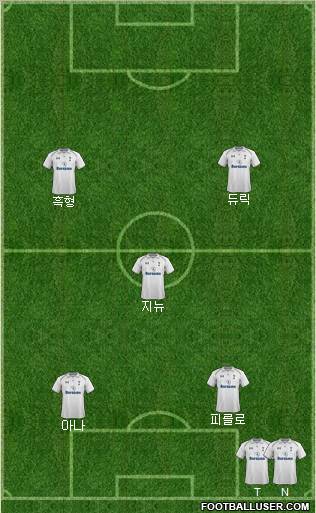 Tottenham Hotspur Formation 2012