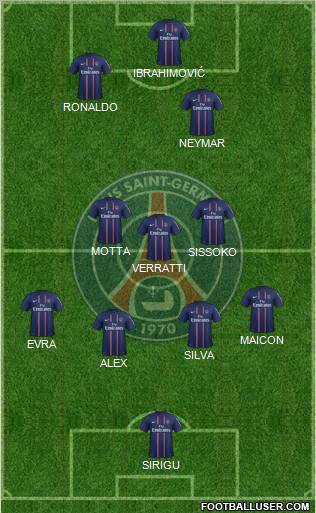 Paris Saint-Germain Formation 2012