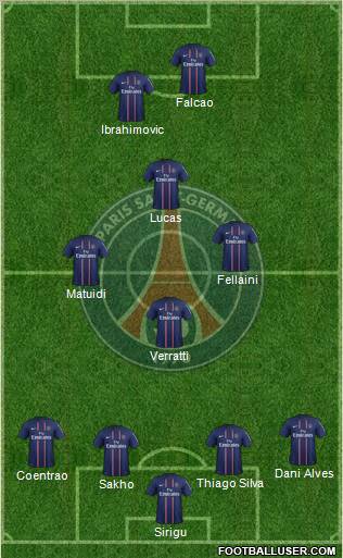 Paris Saint-Germain Formation 2012