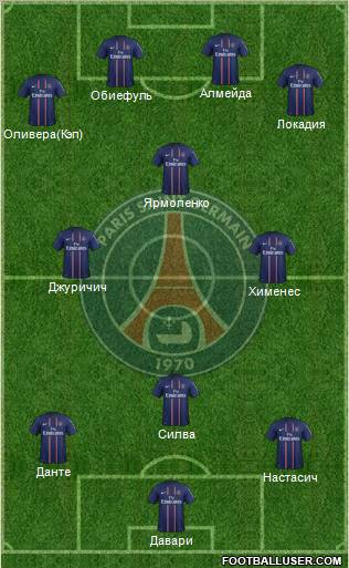 Paris Saint-Germain Formation 2012