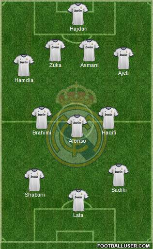 Real Madrid C.F. Formation 2012