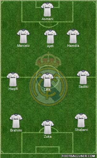 Real Madrid C.F. Formation 2012