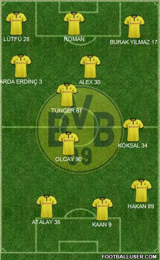 Borussia Dortmund Formation 2012