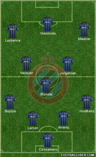 Club Brugge KV Formation 2012